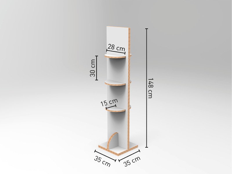 BODY - Espositore porta prodotti con 3 ripiani - immagine 3