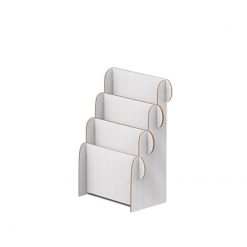 KISS A5 - Portadepliant da banco con 3 tasche