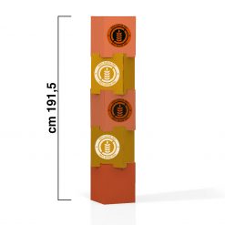 Alternative view of SHUI 5 CUBI - Totem in cartone con 5 cubi ad incastro