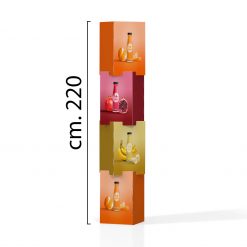 Alternative view of SHUI 4 CUBI - Totem in cartone con 4 cubi ad incastro