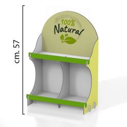 Alternative view of BALAS 2 RIPIANI – Espositore da banco 2 ripiani
