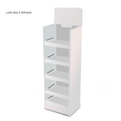 LOKI BIG - Espositore in cartone da terra a 4 oppure a 5 ripiani - immagine 5