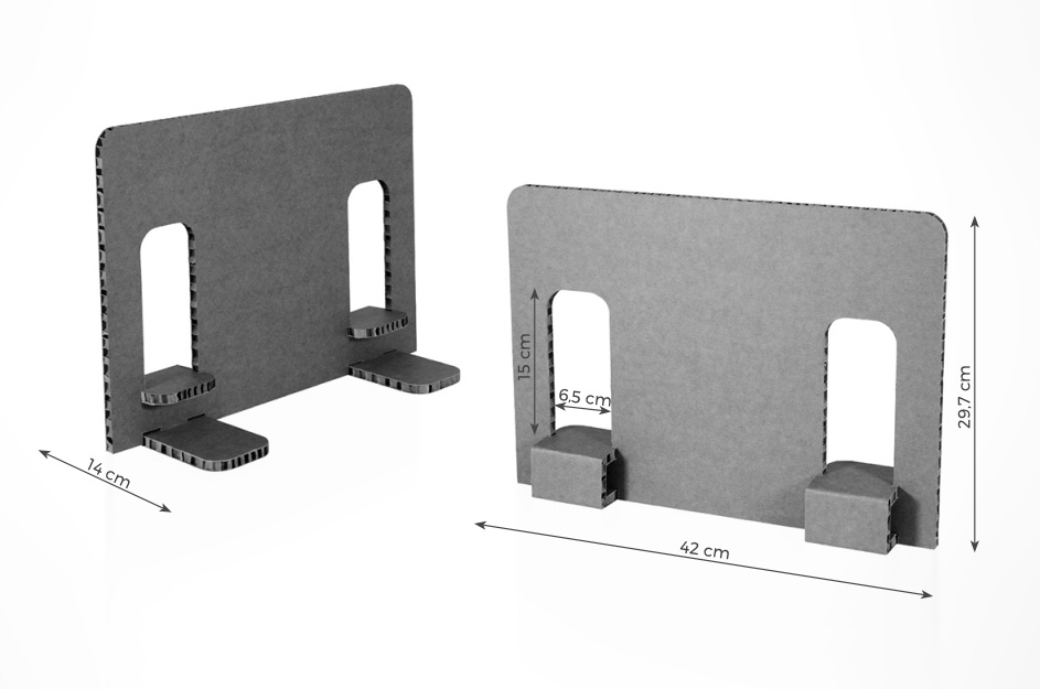 GERDA DOPPIO - Display da banco in cartone alveolare - immagine 3