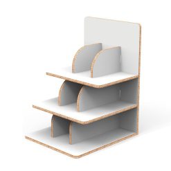 OPEN - Espositore da banco con 3 ripiani e 9 nicchie
